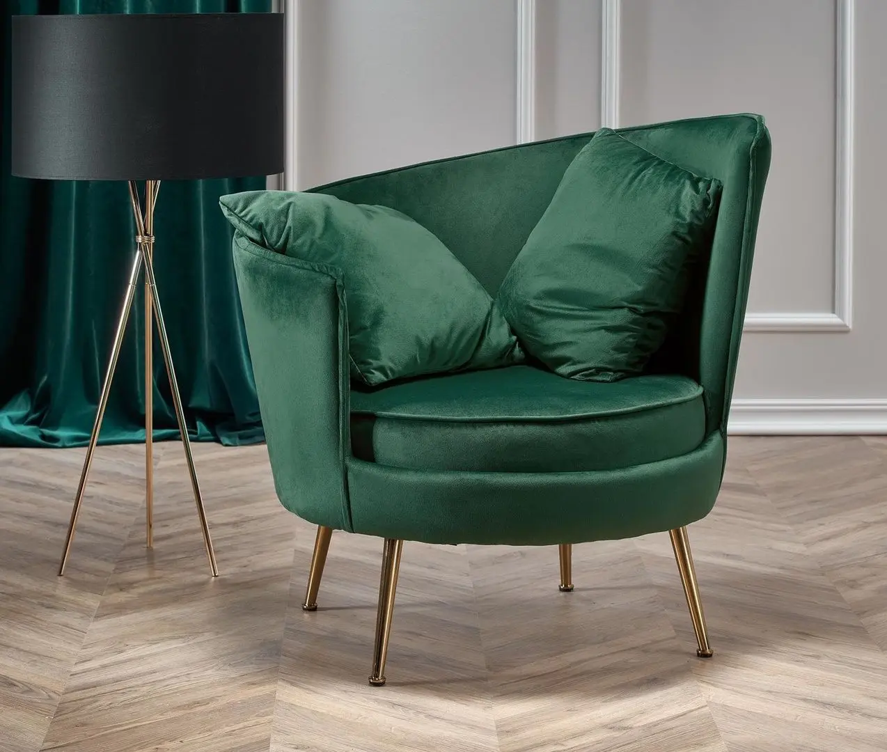Fotoliu Halmar Almond (Dark Green)