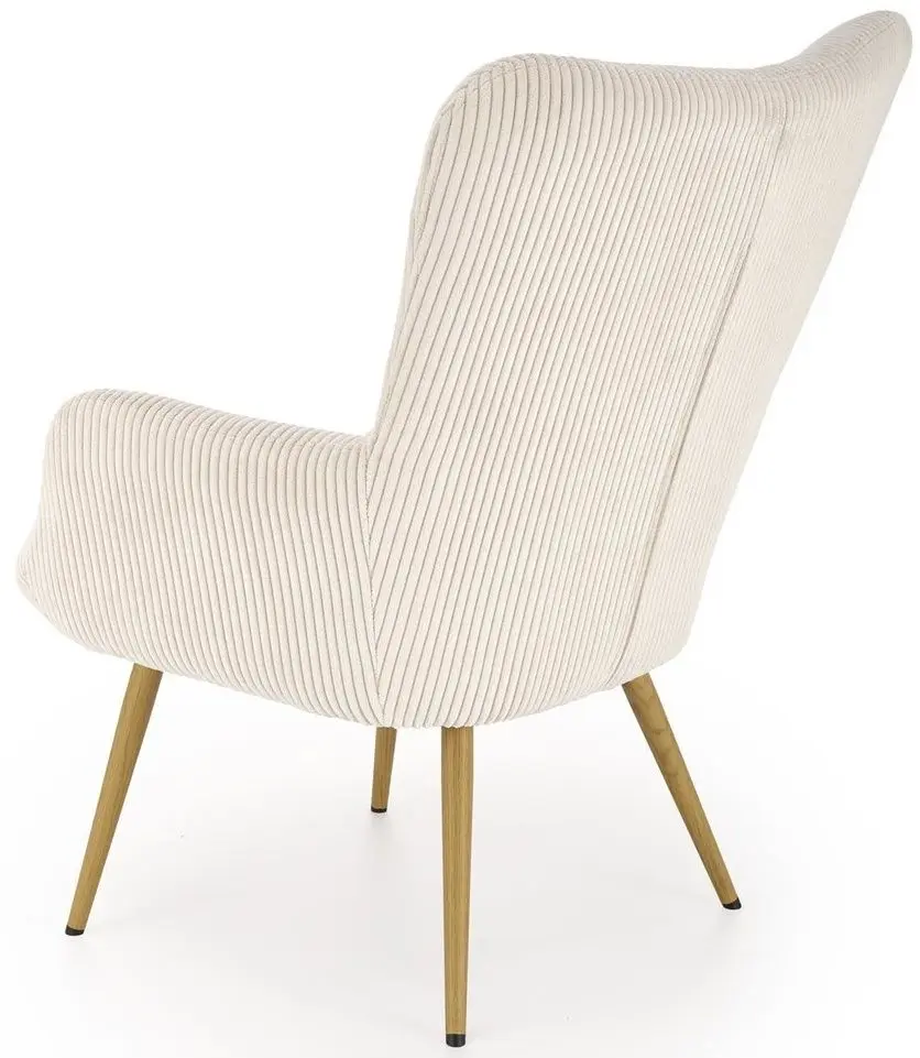 Fotoliu Halmar Amaro (Cream/Natural Oak)