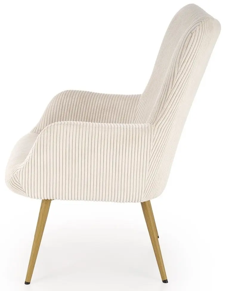 Fotoliu Halmar Amaro (Cream/Natural Oak)