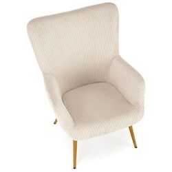 Fotoliu Halmar Amaro (Cream/Natural Oak) Thumb