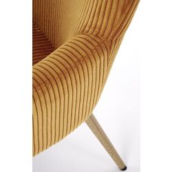 Fotoliu Halmar Amaro (Mustard/Natural Oak) Thumb