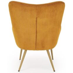 Fotoliu Halmar Amaro (Mustard/Natural Oak) Thumb