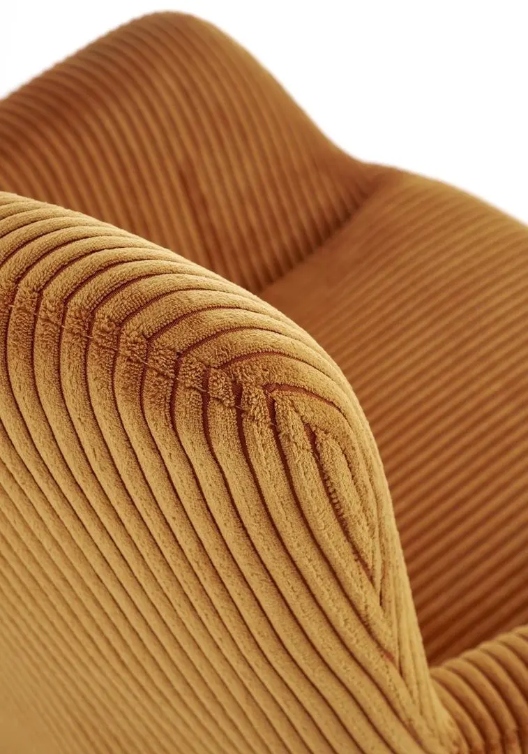 Fotoliu Halmar Amaro (Mustard/Natural Oak)