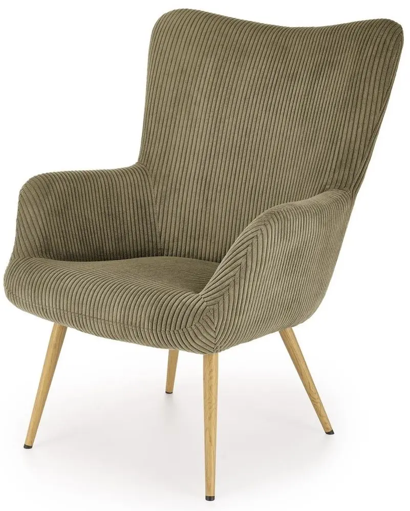 Fotoliu Halmar Amaro (Olive/Natural Oak)