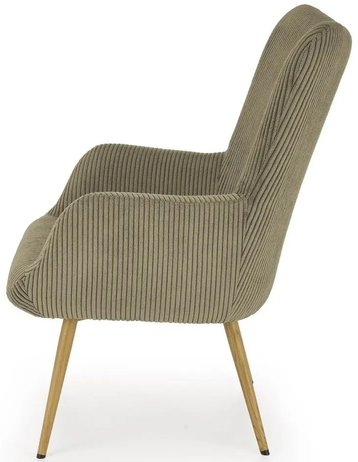 Fotoliu Halmar Amaro (Olive/Natural Oak)