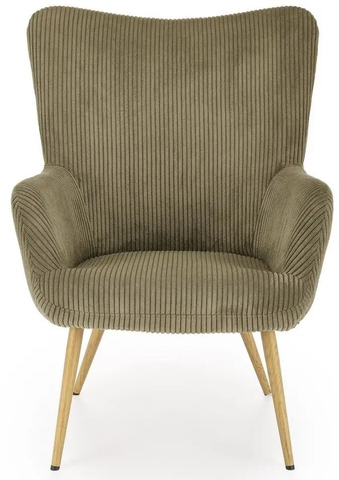 Fotoliu Halmar Amaro (Olive/Natural Oak)