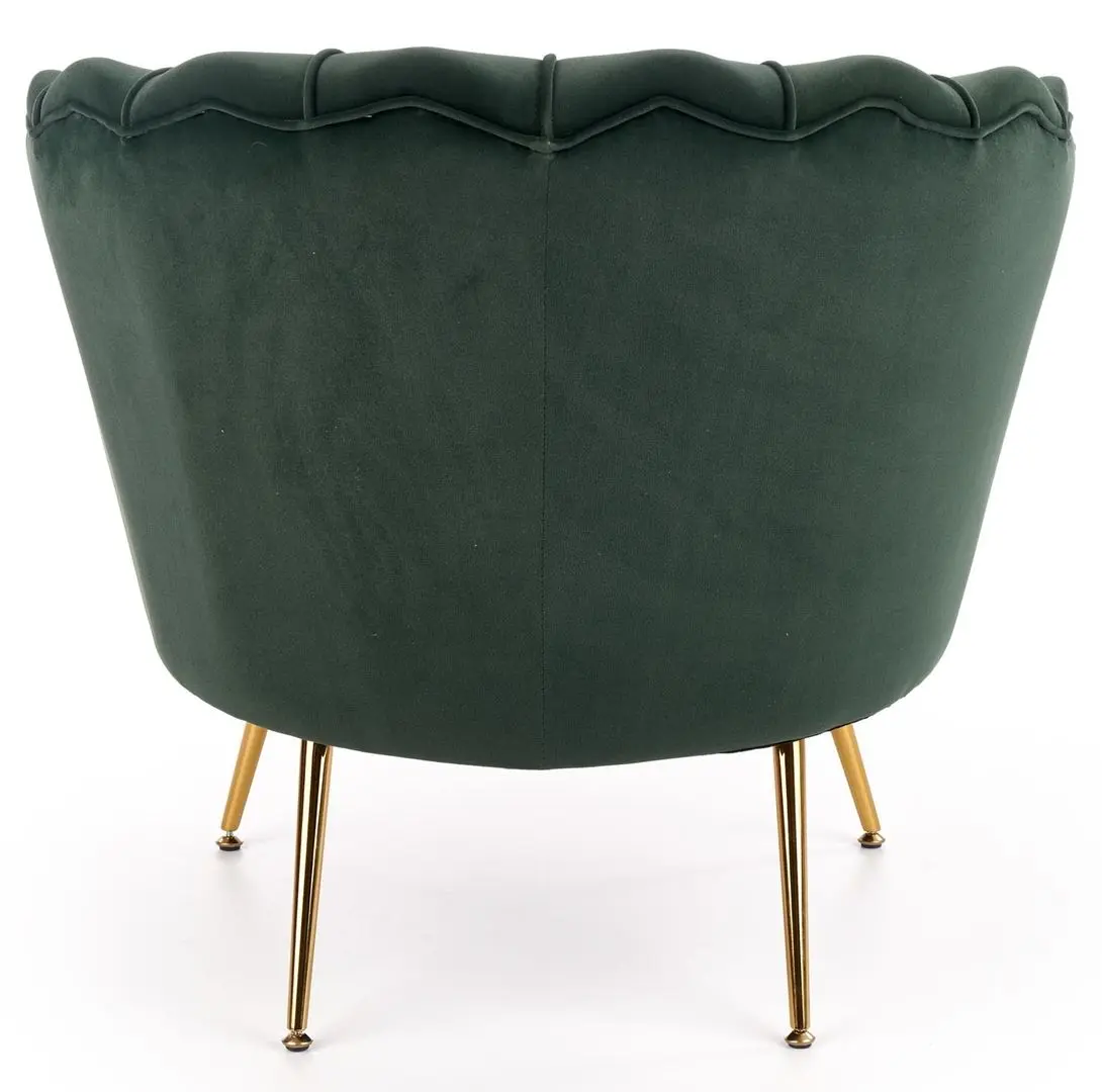 Fotoliu Halmar Amorinito (Dark Green/Gold)