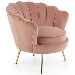 Fotoliu Halmar Amorinito (Light Pink/Gold)