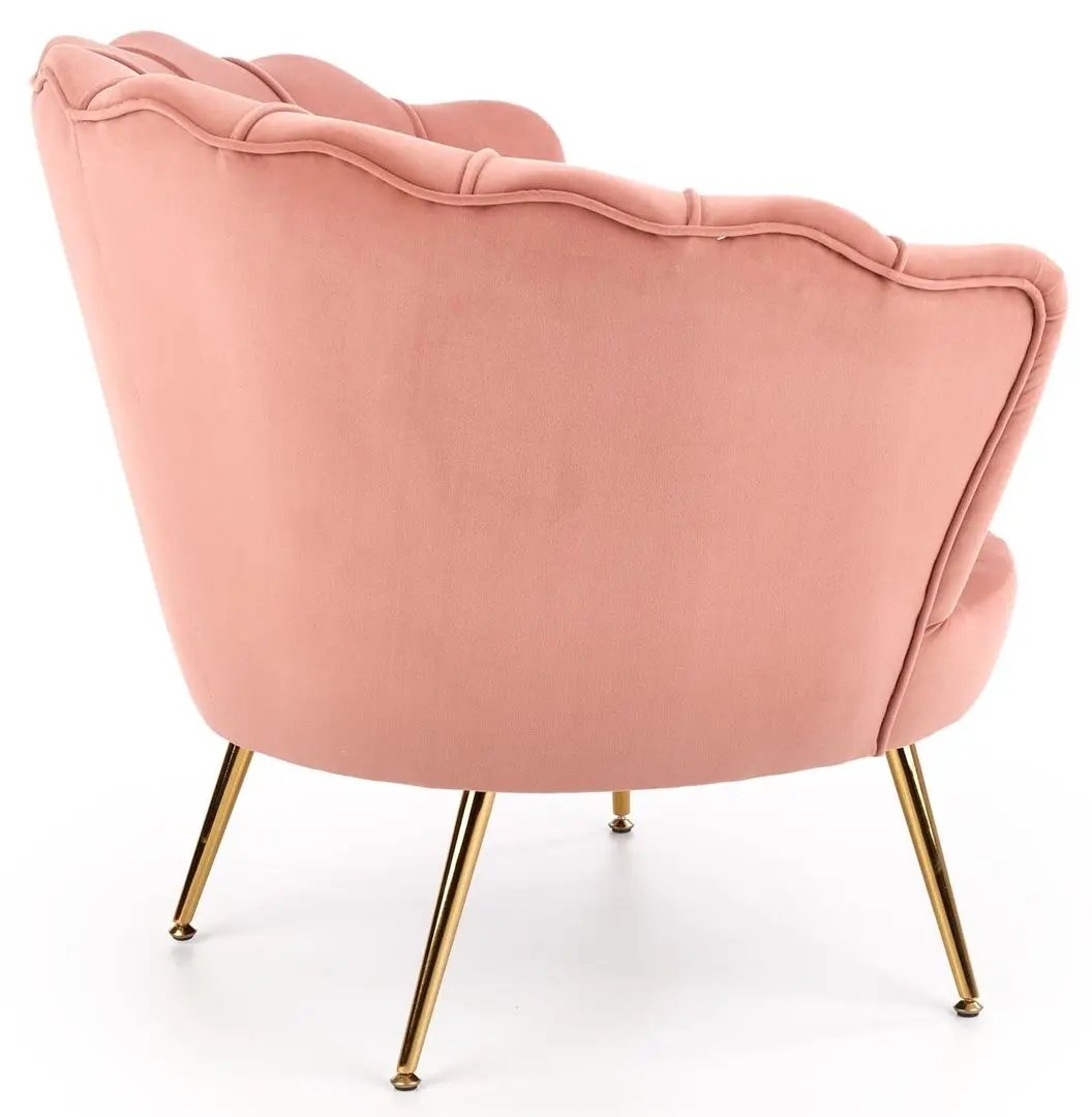 Fotoliu Halmar Amorinito (Light Pink/Gold)