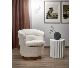 Fotoliu Halmar Amy (Cream/Walnut)