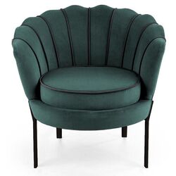 Fotoliu Halmar Angelo (Dark Green/Black) Thumb