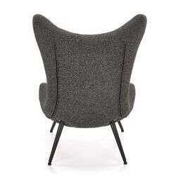Fotoliu Halmar Atlantis (Dark Gray/Black) Thumb