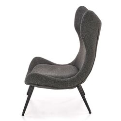 Fotoliu Halmar Atlantis (Dark Gray/Black) Thumb
