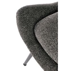 Fotoliu Halmar Atlantis (Dark Gray/Black) Thumb