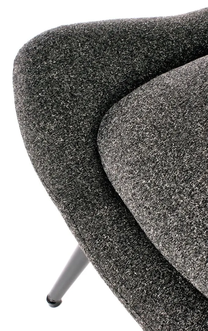 Fotoliu Halmar Atlantis (Dark Gray/Black)