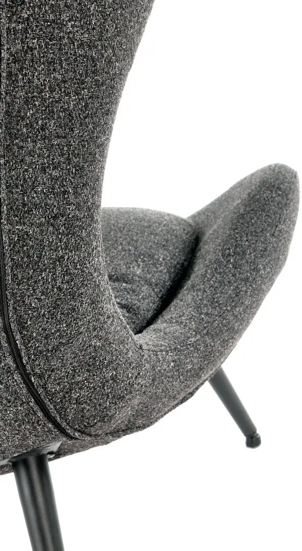 Fotoliu Halmar Atlantis (Dark Gray/Black)