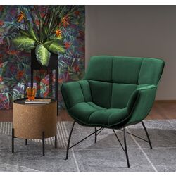 Fotoliu Halmar Belton (Dark Green/Black)