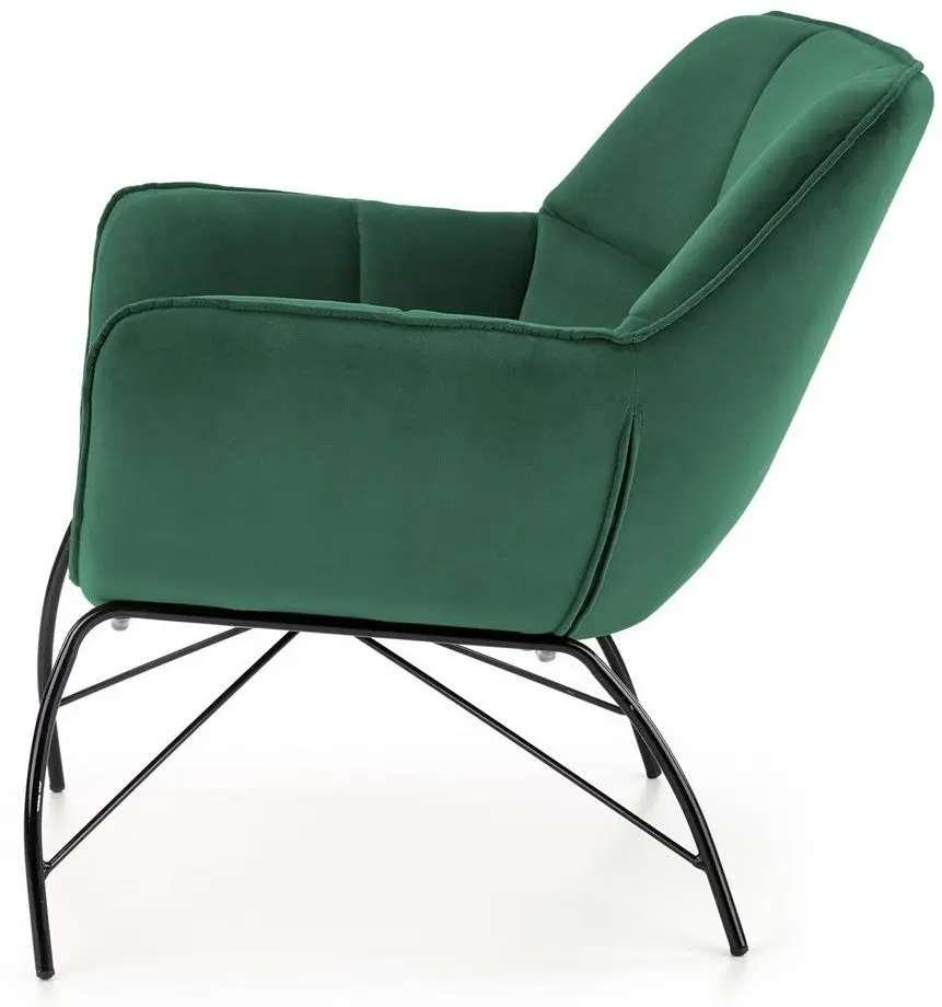 Fotoliu Halmar Belton (Dark Green/Black)