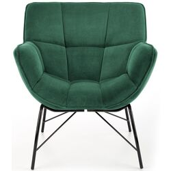 Fotoliu Halmar Belton (Dark Green/Black) Thumb