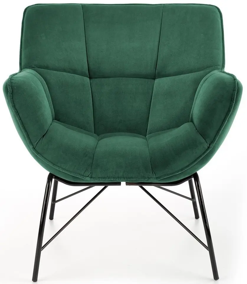 Fotoliu Halmar Belton (Dark Green/Black)