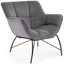 Fotoliu Halmar Belton (Gray/Black) Thumb