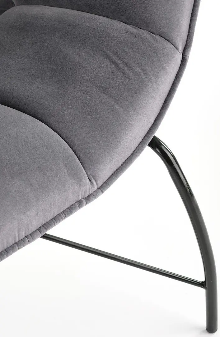 Fotoliu Halmar Belton (Gray/Black)