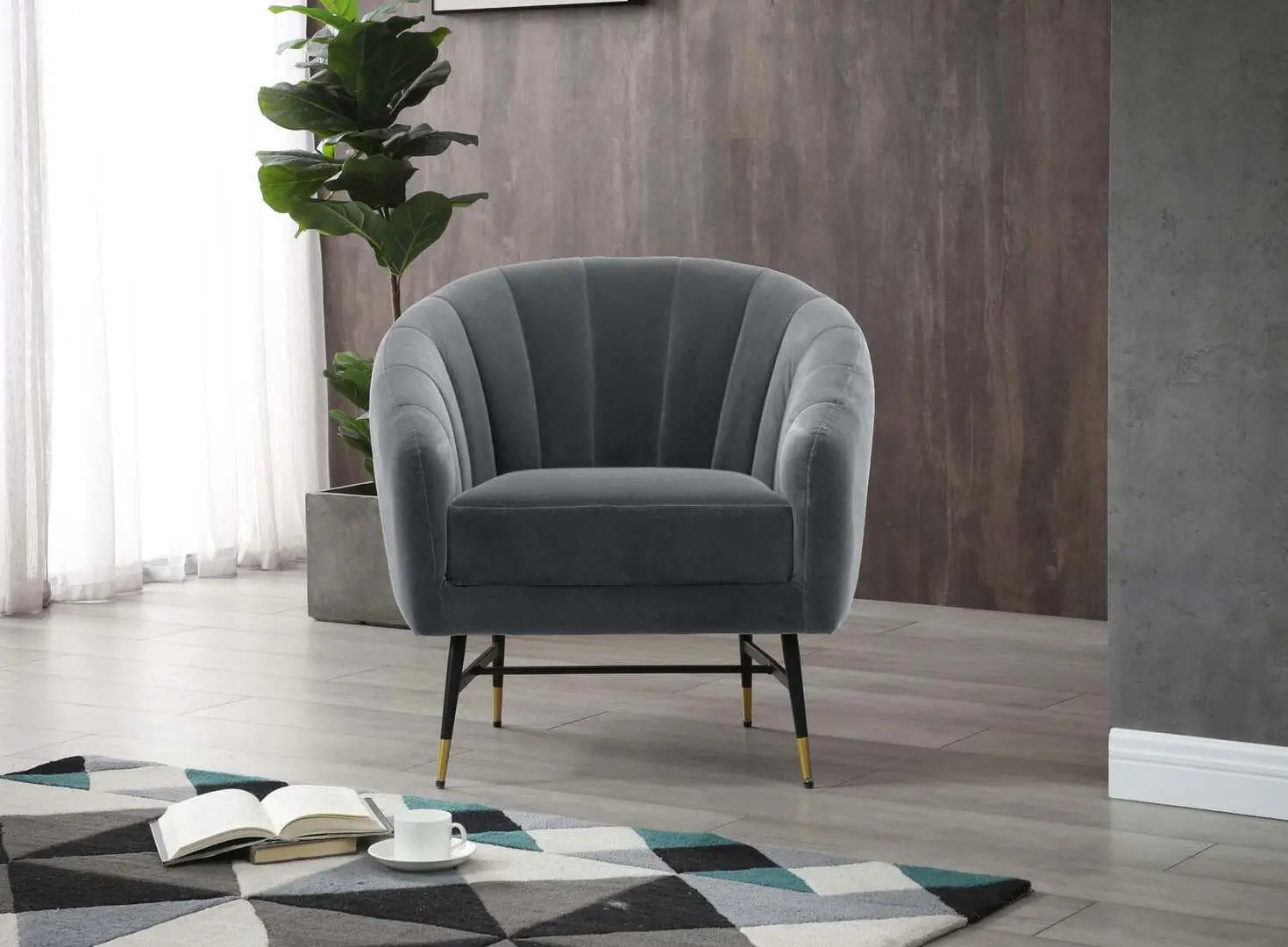 Кресло Halmar Britney (Gray/Black) - 7