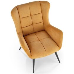 Fotoliu Halmar Byron (Mustard/Black) Thumb