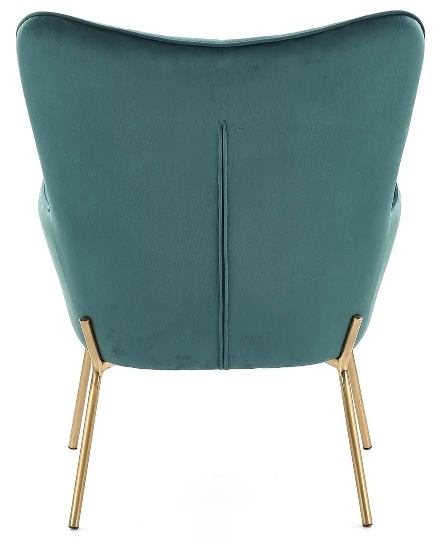 Кресло Halmar Castel 2 (Dark Green/Gold) - 4