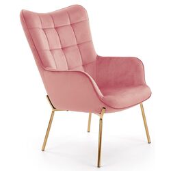 Кресло Halmar Castel 2 (Light Pink/Gold)