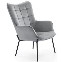 Fotoliu Halmar Castel (Light Gray/Black)