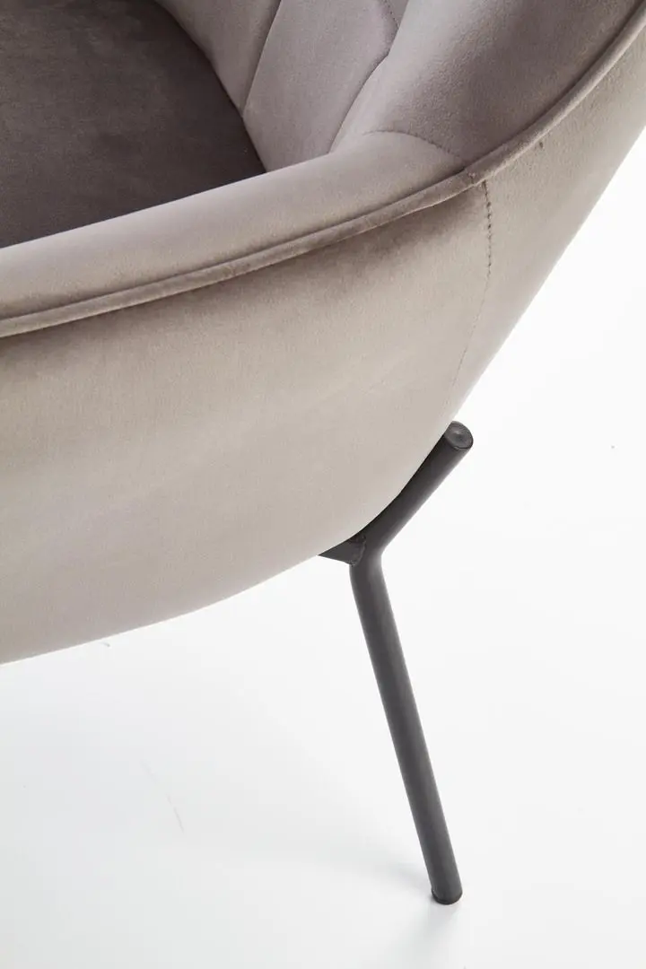 Fotoliu Halmar Castel (Light Gray/Black)