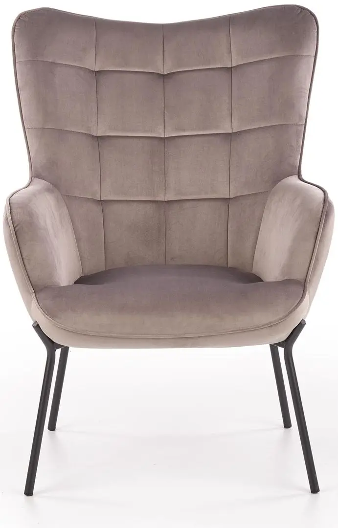 Fotoliu Halmar Castel (Light Gray/Black)