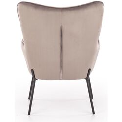 Fotoliu Halmar Castel (Light Gray/Black) Thumb