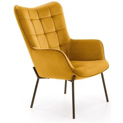 Fotoliu Halmar Castel (Mustard/Black)