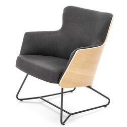 Fotoliu Halmar Chillout (Dark Gray/Natural Oak)