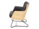 Fotoliu Halmar Chillout (Dark Gray/Natural Oak)