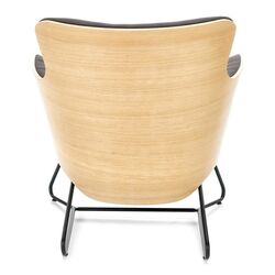 Fotoliu Halmar Chillout (Dark Gray/Natural Oak) Thumb