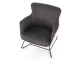 Fotoliu Halmar Chillout (Dark Gray/Natural Oak)