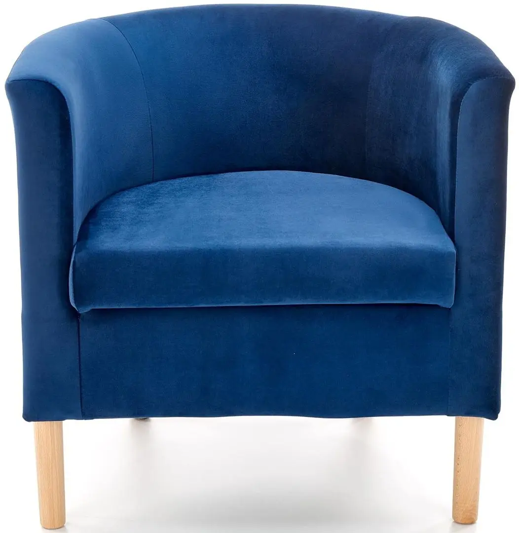 Fotoliu Halmar Clubby 2 (Dark Blue/Natural) - 3