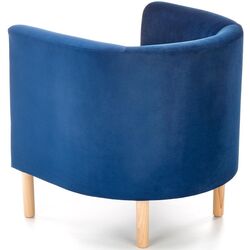 Fotoliu Halmar Clubby 2 (Dark Blue/Natural) Thumb