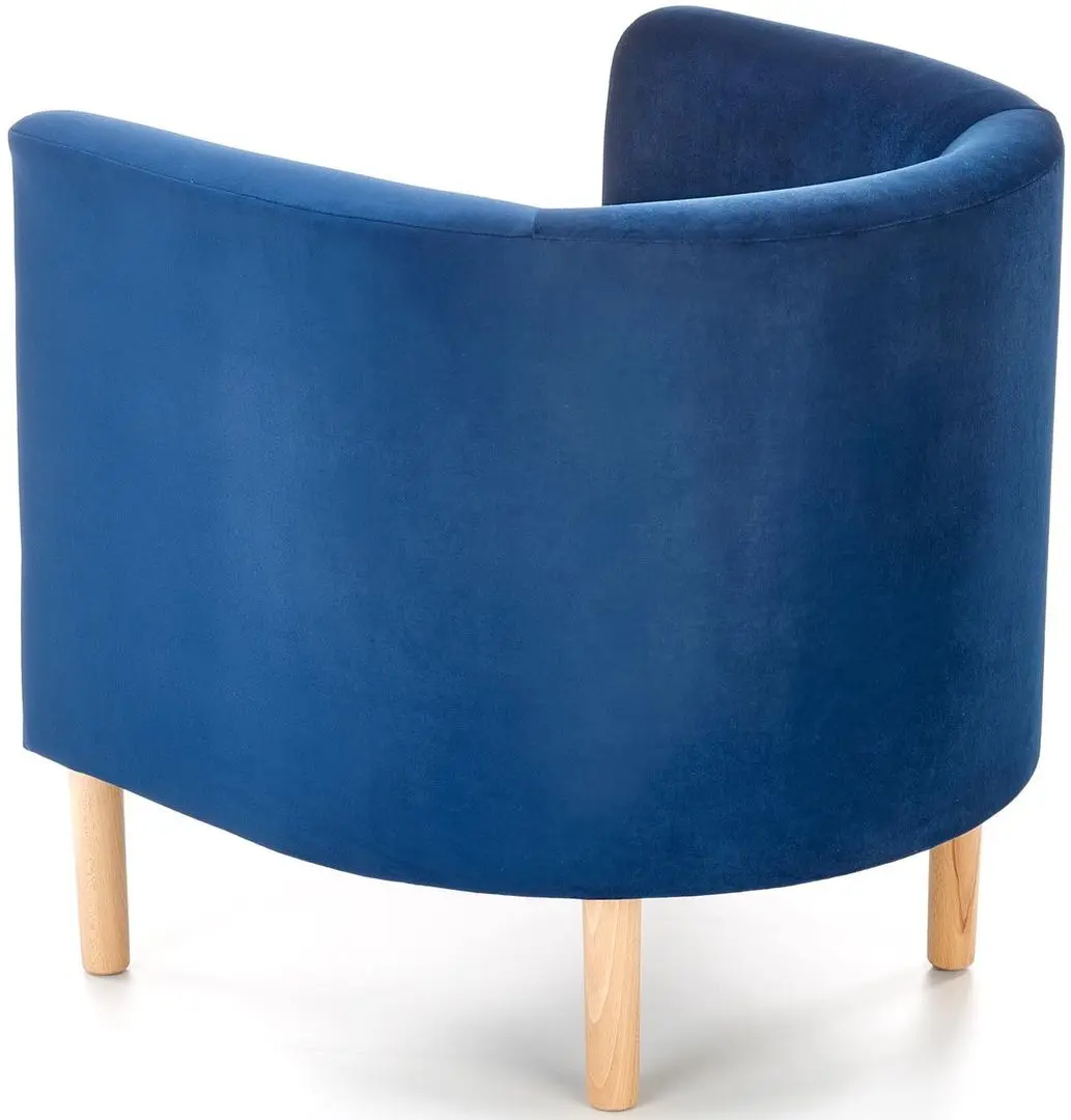 Fotoliu Halmar Clubby 2 (Dark Blue/Natural) - 5
