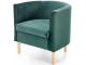 Fotoliu Halmar Clubby 2 (Dark Green/Natural)