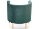 Fotoliu Halmar Clubby 2 (Dark Green/Natural)