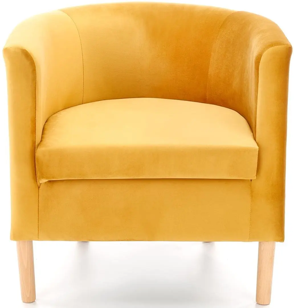 Fotoliu Halmar Clubby 2 (Mustard/Natural) - 3