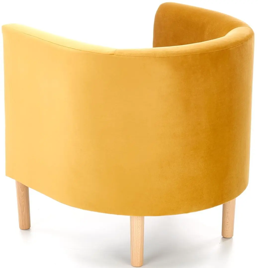 Fotoliu Halmar Clubby 2 (Mustard/Natural) - 6