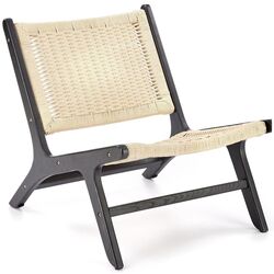 Fotoliu Halmar Foden (Black/Natural) Thumb