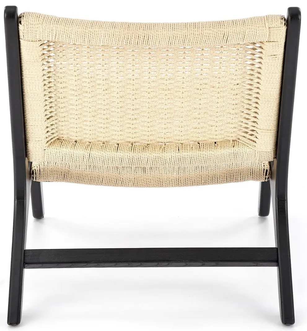 Fotoliu Halmar Foden (Black/Natural)