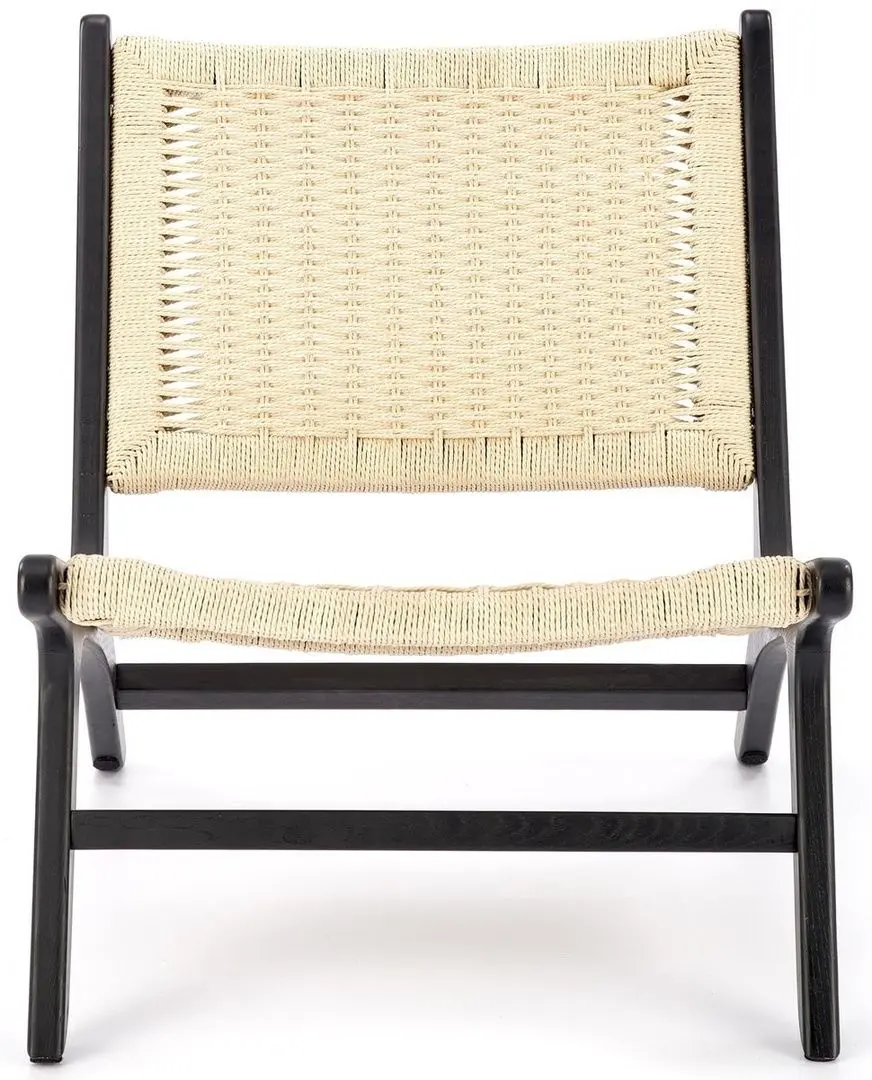 Fotoliu Halmar Foden (Black/Natural)