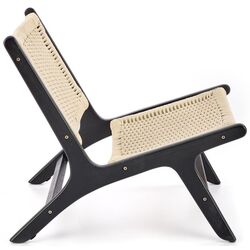 Fotoliu Halmar Foden (Black/Natural) Thumb